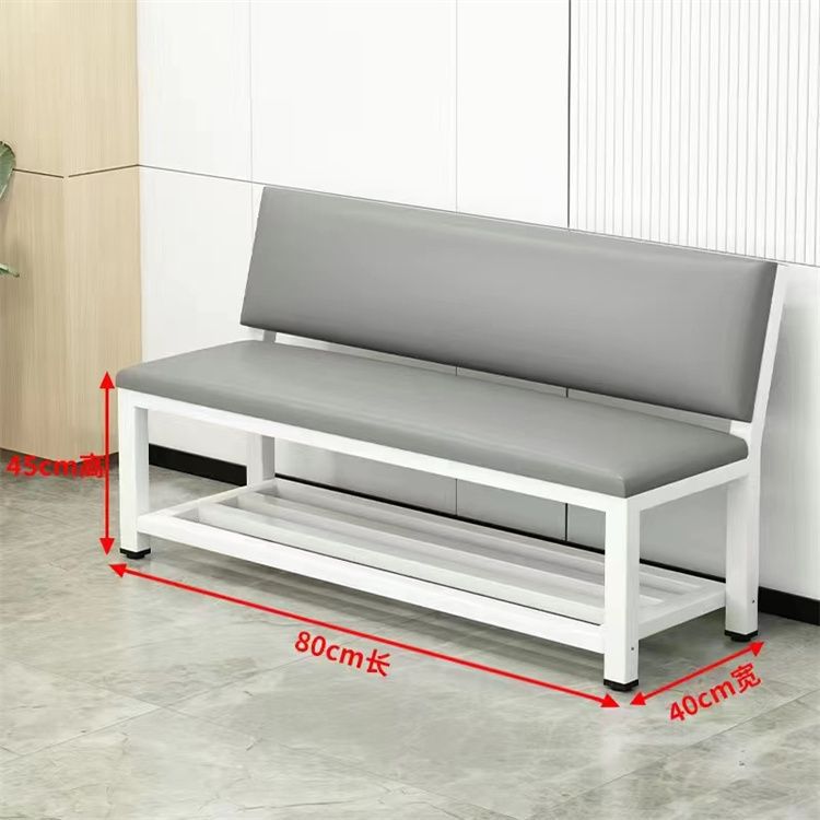 Fábrica directa de bolsas blandas sofá respaldo silla de cuero gimnasio campo de descanso barbería silla de espera respaldo image 24