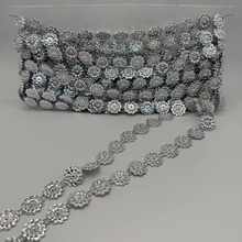 戏装配件网钻服装辅料配饰单条太阳花线钻塑料排钻鞋帽原创设计