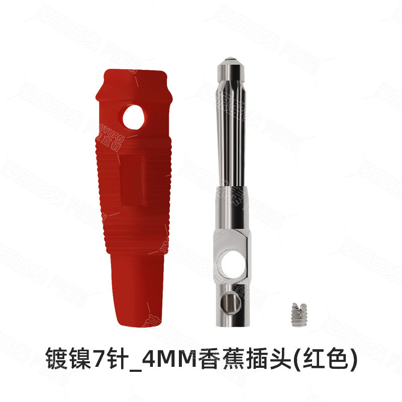 純銅ハンダレス32a大電流高圧バナナジョイント4mmバナナプラグスピーカーコードバナナヘッド7ピン|undefined