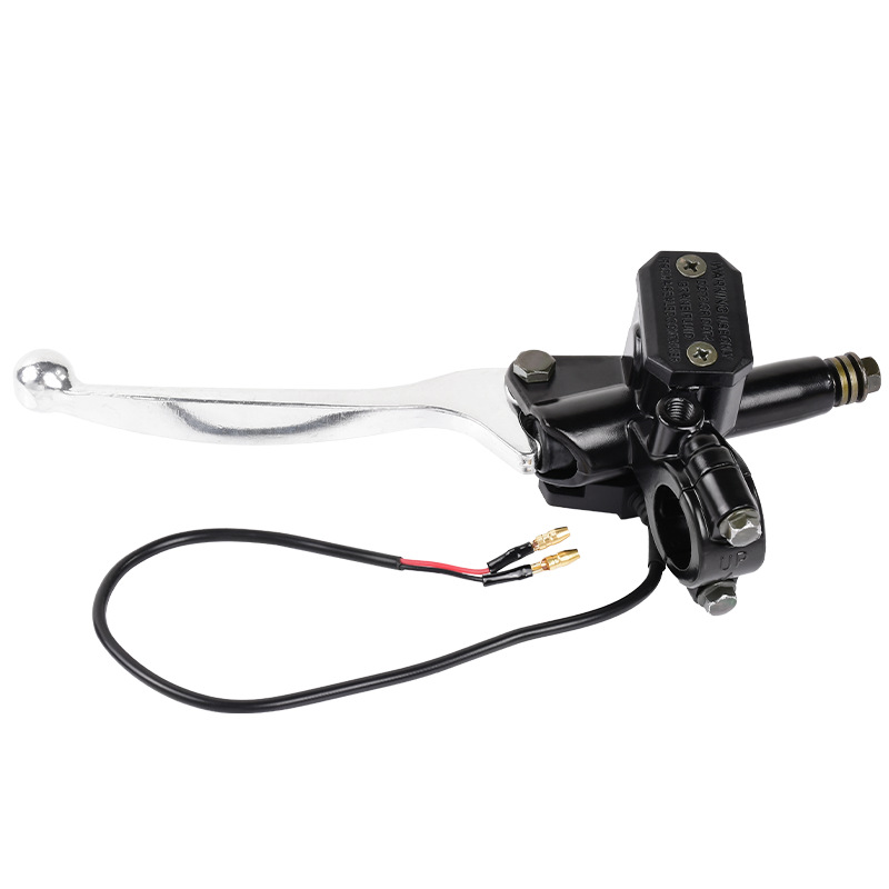 Coche eléctrico bomba superior batería bomba de freno de coche motocicleta modificación universal freno delantero y trasero bomba superior izquierda y derecha manija de freno de disco bomba superior