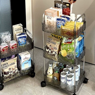 玩具收纳架小推车置物架零食架子亚克力移动床边卫生间桌下零食车
