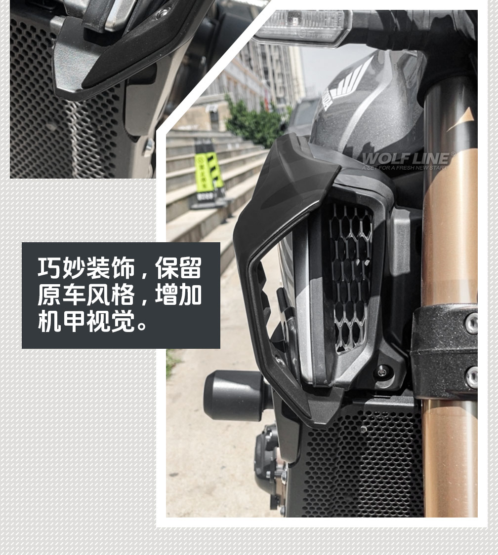 Suitable for Honda 19-23 model CB650R modified body side fairing, wind deflector, air intake cover, wind blade, side wind wing