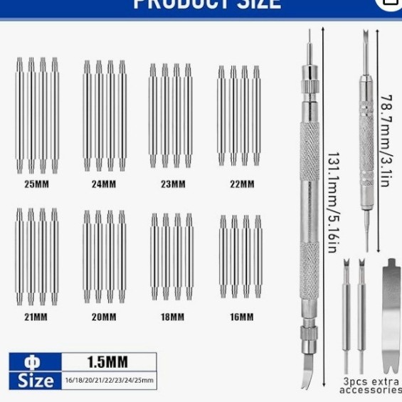 修表工具 37pc表带拆卸调整工具 37件套换表带工具配件 37合1工具