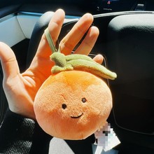 现货英国橘子挂趣味过年大吉小甘橘毛绒玩具包挂件电玩城抓娃机
