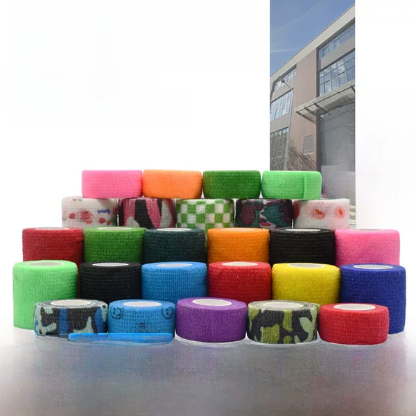 Manufacturer Non-Woven Elastic Self-Adhesive Bandage Ankle Pet Elastic Sports Finger Protection Tape Bandage Wholesale