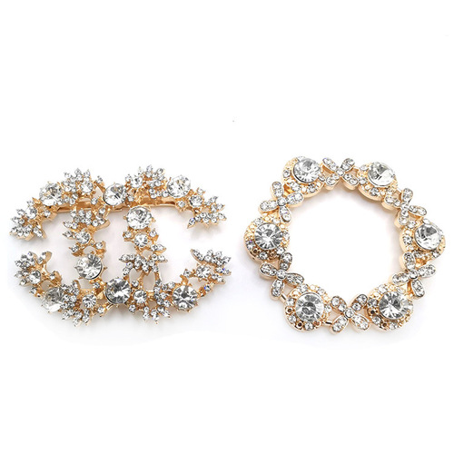 Cross-border supply of various alloy women's shoe flowers, removable decorative accessories, clip-on shoe flowers, versatile shoe accessories