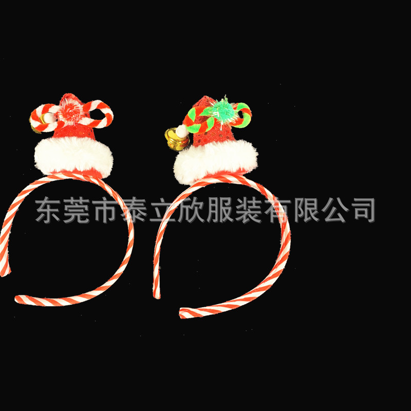 Christmas hat Head hoop Head buckle stripe originality Small bell Hair hoop Christmas ornament Christmas party Head hoop wholesale