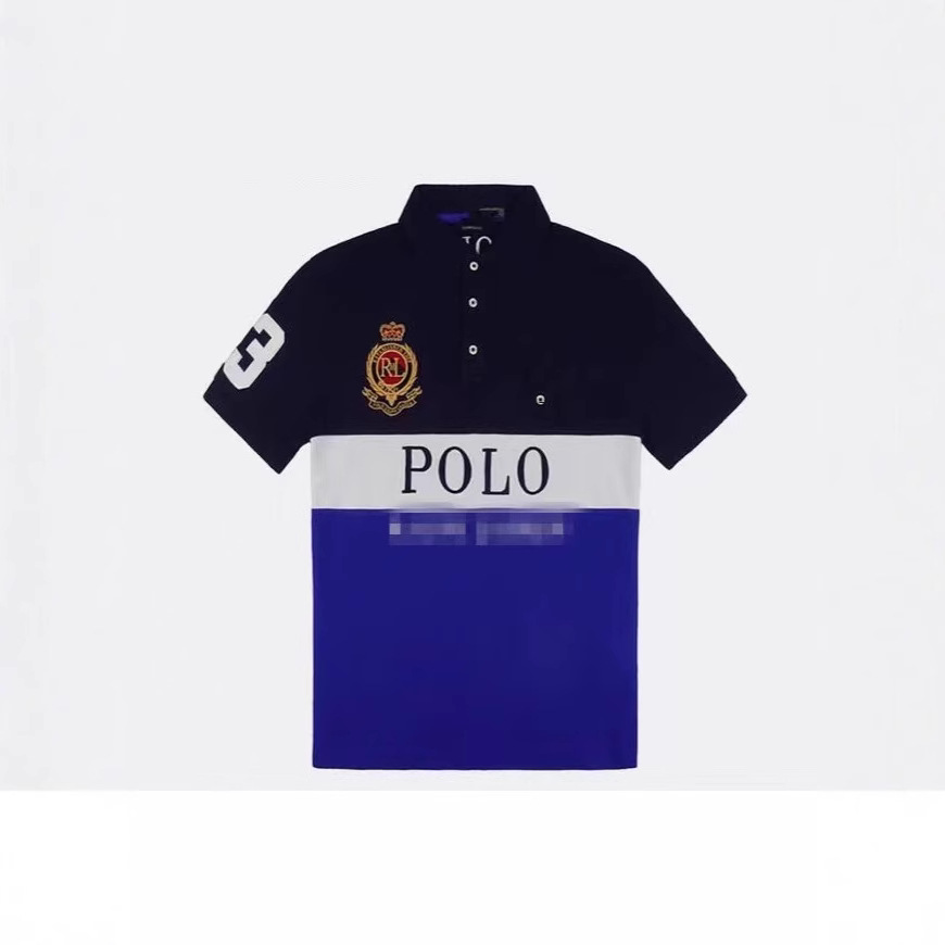Polo solapa el mismo estilo todo-fósforo nuevo estilo simple hombres y mujeres manga corta verano