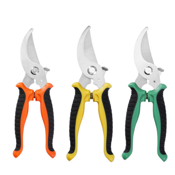 Stainless Steel Pruning Shears Multifunctional Gardening Scissors Orchard Flower Branch Grafting Tree Branch Shears Garden Branch Tool Shears