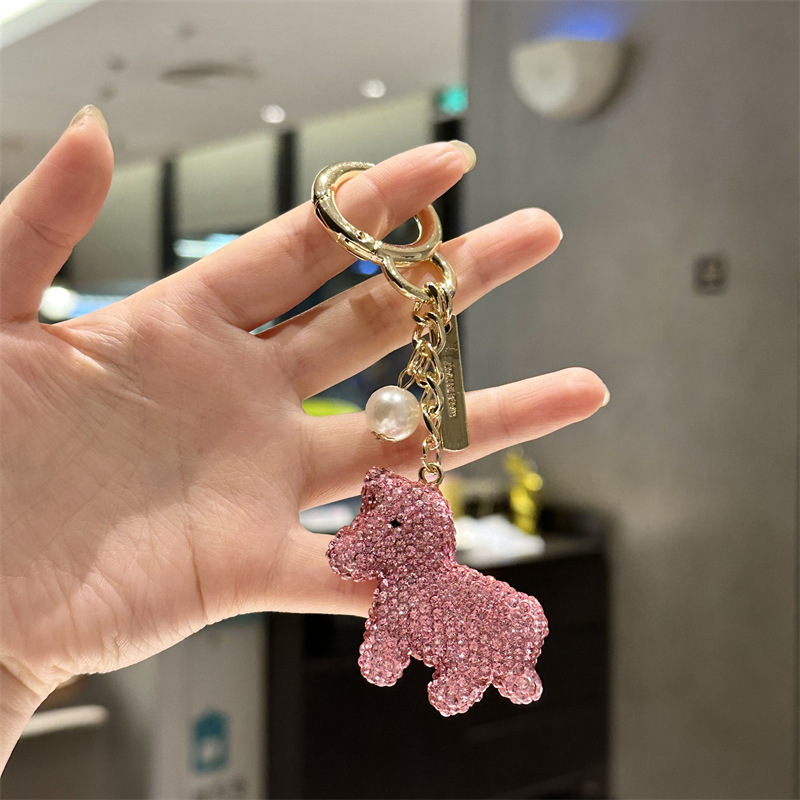 满钻金属钥匙扣ins风韩版独角兽钥匙扣装饰配件创意可爱包包挂件|undefined