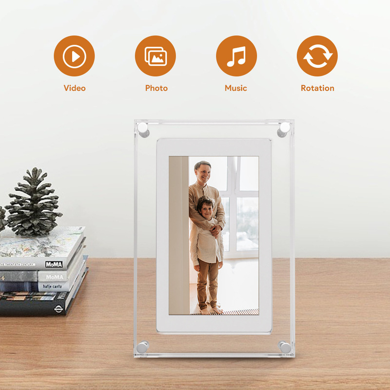 5 inch high-definition acrylic digital photo frame IPS electronic photo album home multifunctional electronic photo frame cross-border e-commerce 5 inch high-definition acrylic digital photo frame IPS electronic photo album home multifunctional electronic photo frame cross-border e-commerce