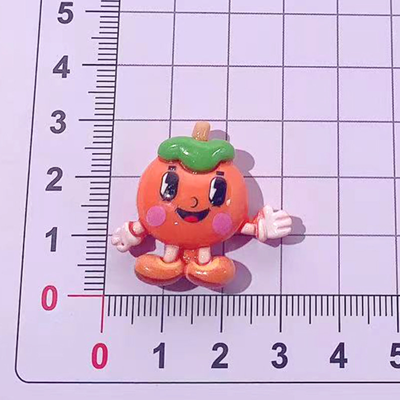 Accesorios de resina de muñeca de fruta de dibujos animados diy crema pegamento para el cabello papelería caja de hebilla de zapatos material colgante de frutas animales