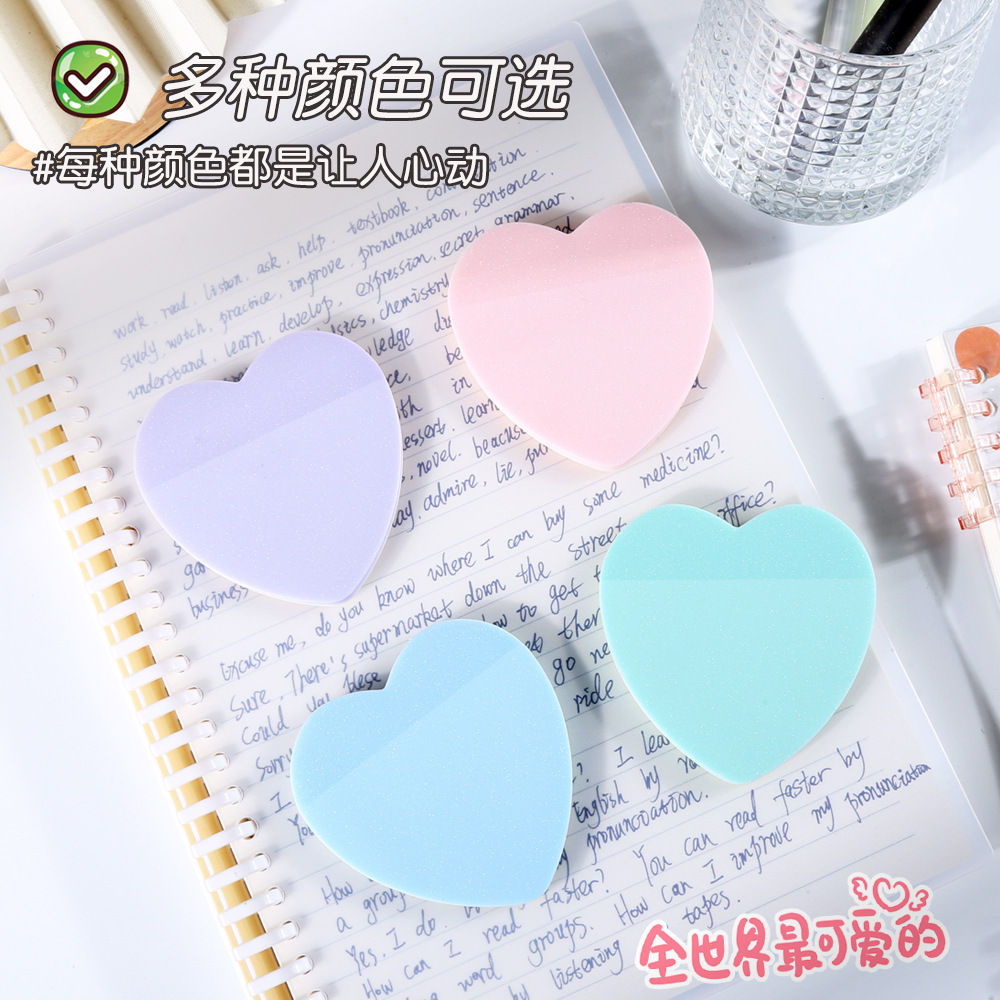 Notas adhesivas esmeriladas transparentes notas de estudiantes pegatinas de notas N pegatinas de marcas visuales papel de notas de color