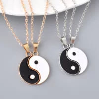 AliExpress Amazon новый креативный шаблон тайцзи подружка браслет мода сращивание пары ожерелье кулон оптом