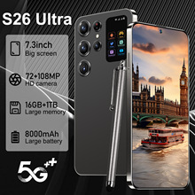 跨境新款爆款S26 Ultra 外贸手机16+1TB安卓10现货外置笔智能手机