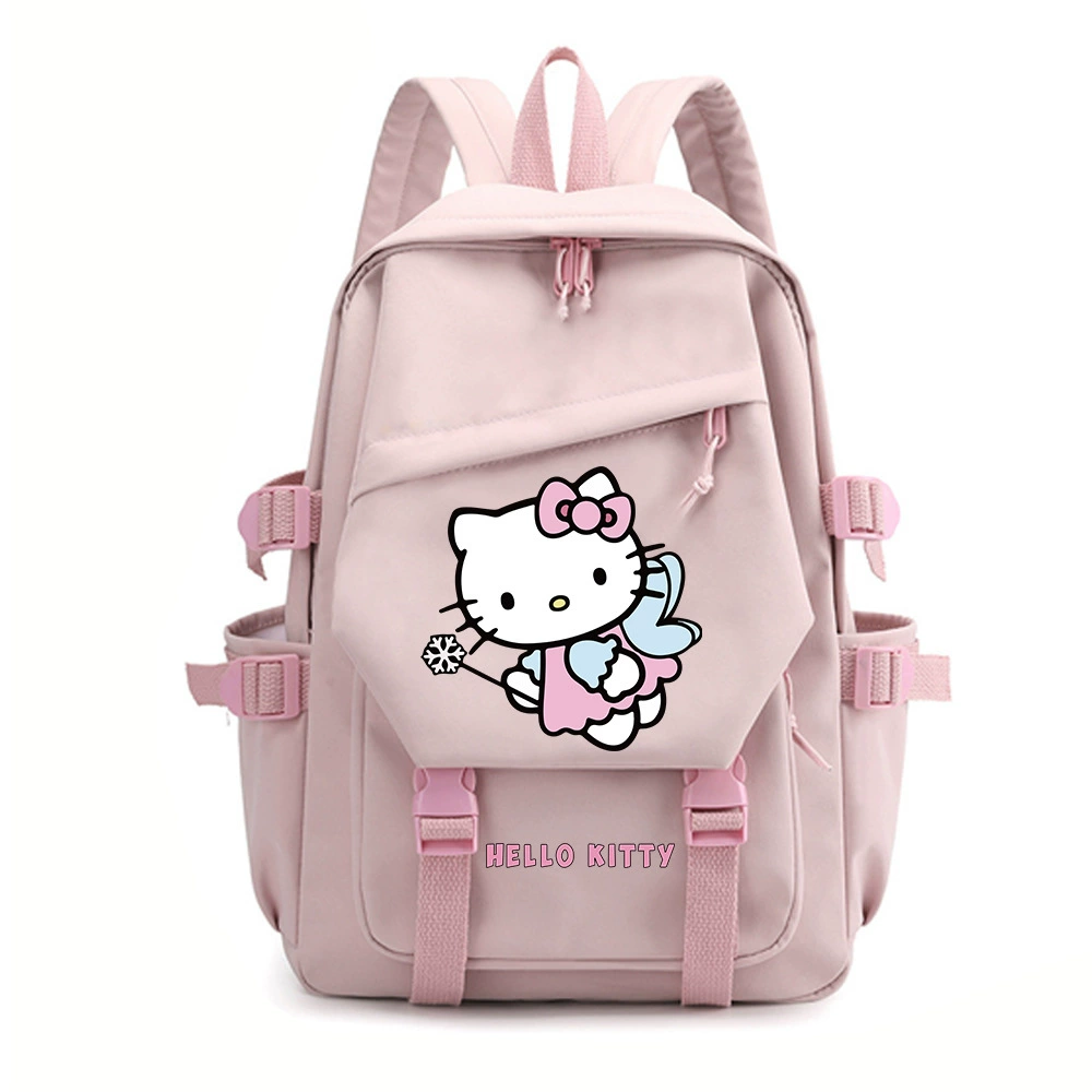 Hello kitty, Hello Kitty, cartoon school bag, capacious backpack, for secondary school