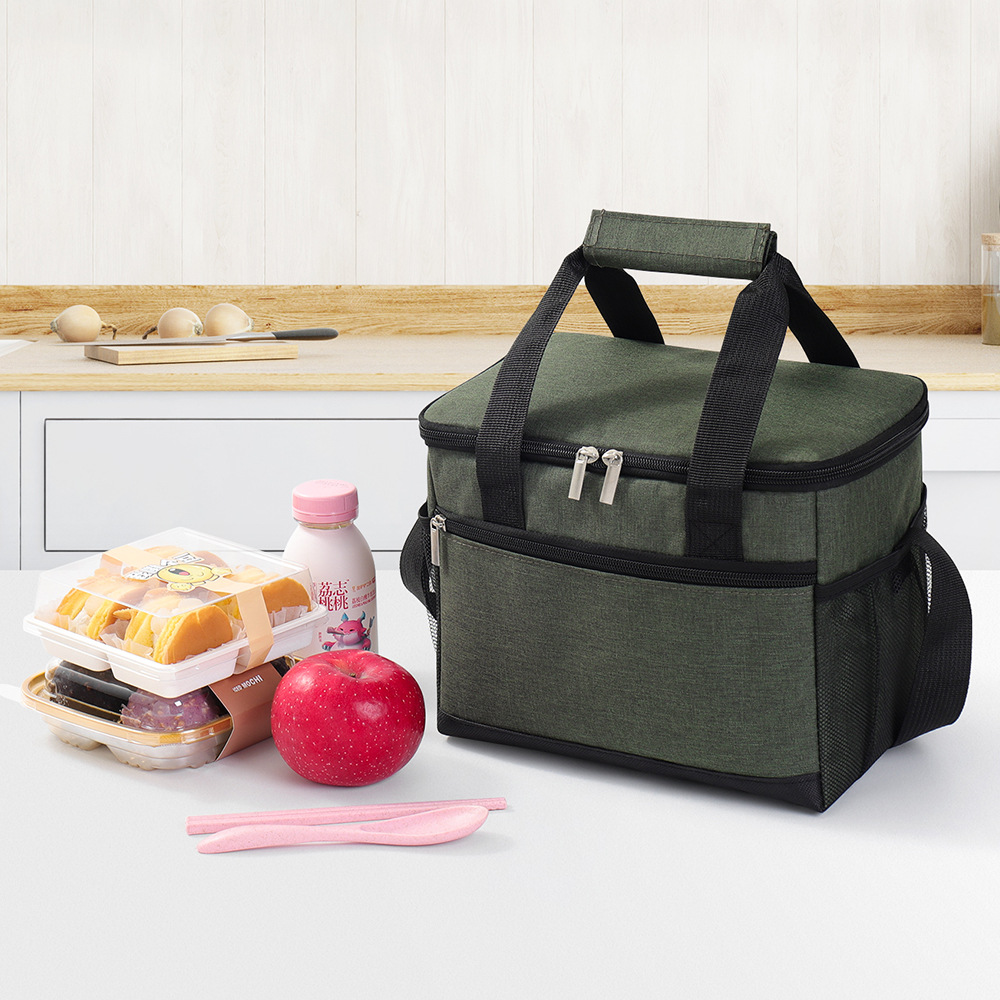Bolsa de almuerzo transfronteriza de gran capacidad bolsa de picnic al aire libre bolsa de almuerzo de mano bolsa de aislamiento térmico bolsa de almuerzo de trabajo bolsa de almacenamiento
