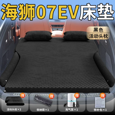 Pad Car Sleeping Artifact, Vehicle-mounted inflatable bed - byd-hiace-07ev25-25-byd-exclusively-for-hiace-07ev-black-movable-headrest-wave-point-wings