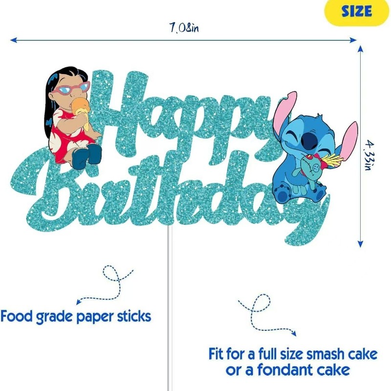 ステッチボーイ ブルーケーキインサート ステッチカード HAPPY BIRTHDAY ハッピーバースデーインサートフラグ|undefined