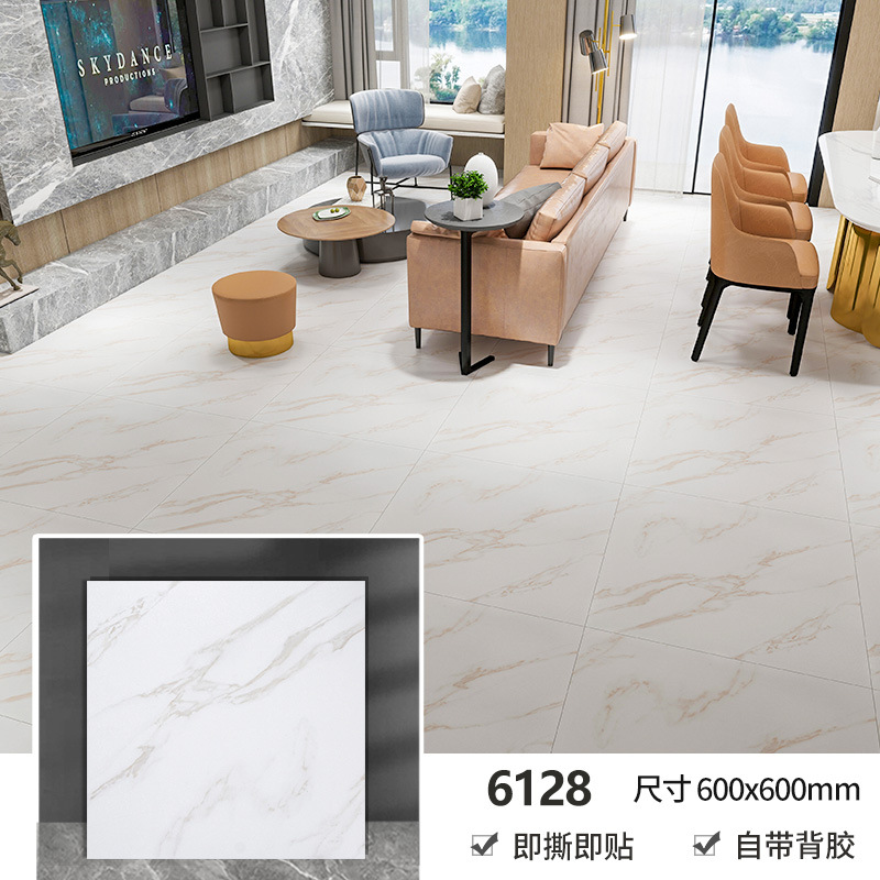 pegatinas de suelo de PVC autoadhesivas renovación doméstica esterradura antideslizante autoadhesiva pegatinas de suelo de azulejos imitables