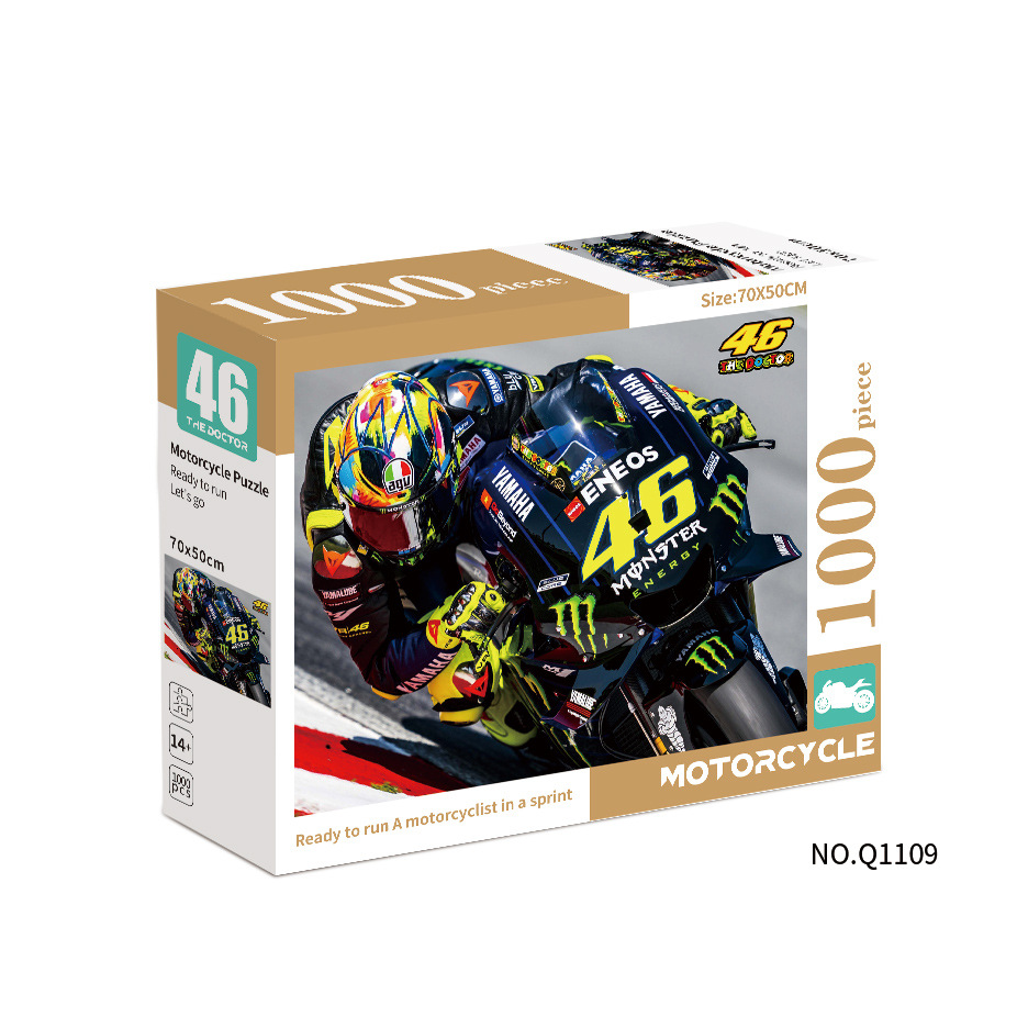 Puzzles de papel transfronterizos adultos 1000 piezas paisaje mapa de animales puzzle desempaquetado plano puzzle juguete regalo