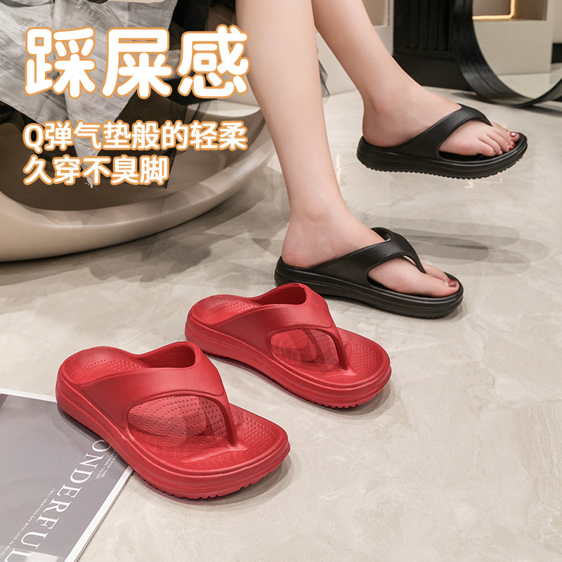 4CM Thick-soled Women's Summer Flip-flops Sandals and Slippers EVA Sandals and Slippers Arch Support Sandals and Slippers can be worn outside