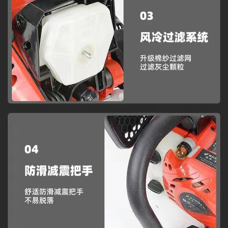 Wuyang Honda 小型チェーンソー ガソリンソー ハイパワー家庭用伐採鋸 軽量鋸 片手鋸 手持ち式孟宗竹鋸|undefined
