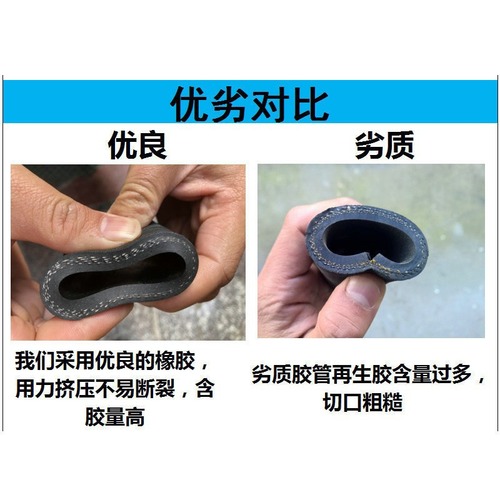 Black fabric rubber hose, high-temperature resistant, heat resistant, oil resistant, water supply pipe, sandblasting pipe, steam pipe, high-pressure pipe, flexible hose, leather hose