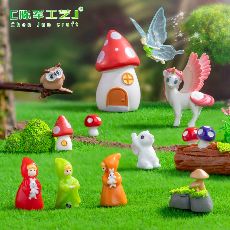 cross-border new unicorn and elf dwarf diy decorations accessories moss micro landscape mini small ornaments cross-border new unicorn and elf dwarf diy decorations accessories moss micro landscape mini small ornaments