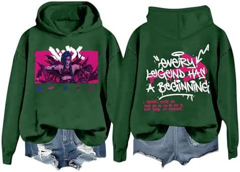 DLDXJQTPL Jinx Was Here Women Hoodie Jinx Arcane Figure