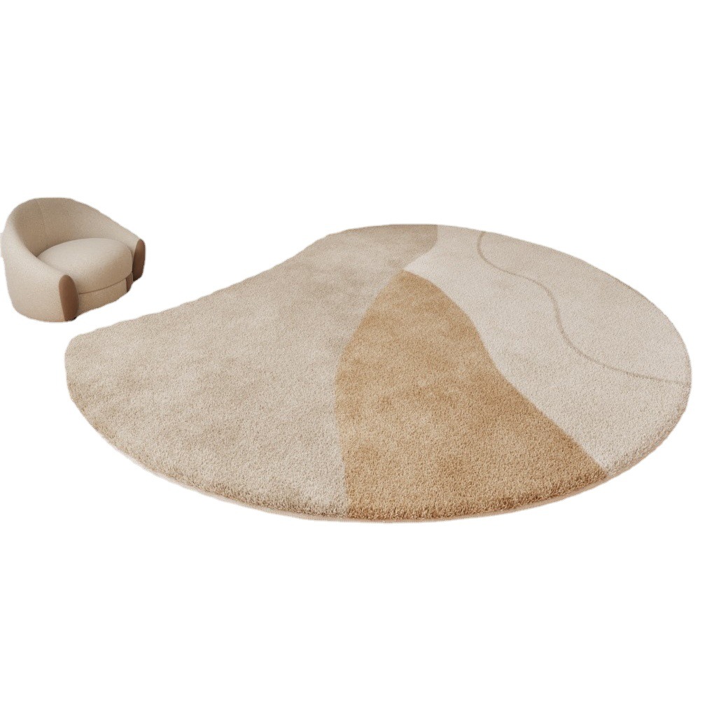 Alfombra redonda minimalista moderna ins estilo creativo dormitorio sala de estar cama manta redonda escritorio en casa silla giratoria alfombra de piso