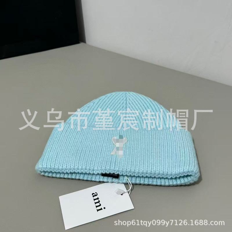 秋冬新款高品质爱心针织帽男女同款毛线帽保暖防风时尚百搭冷帽潮|undefined