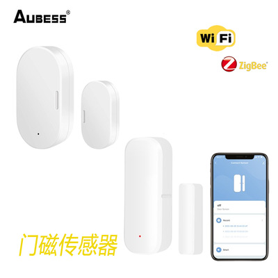 Tuya Tuya Smart Wi -Fi / Zigbee Mini Door Magnetic Destra Goods и Windows Sensor Smart Home