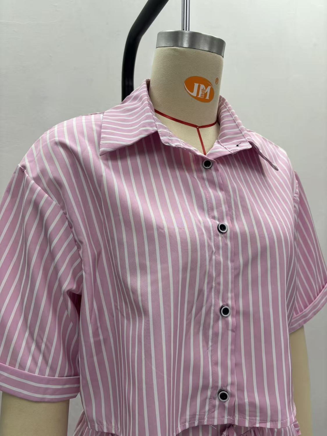 Women's Clothing Women's Style Striped Cardigan Shirt High Waist Slim Fit Tie Up Skirt Two Piece Set Fashion_ecoleips.com