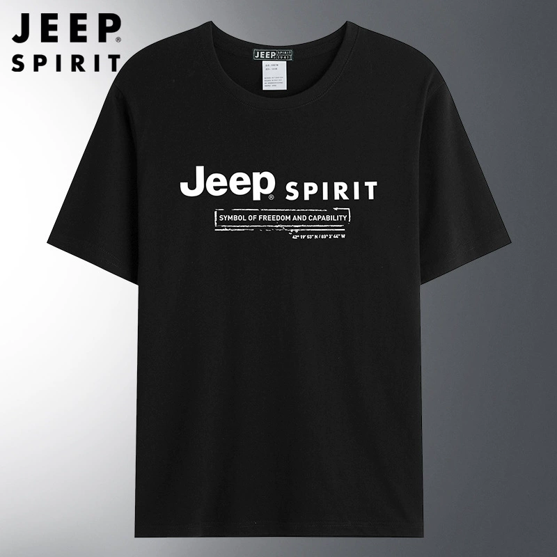 JEEP SPIRIT новая мужская футболка с короткими рукавами с круглым вырезом