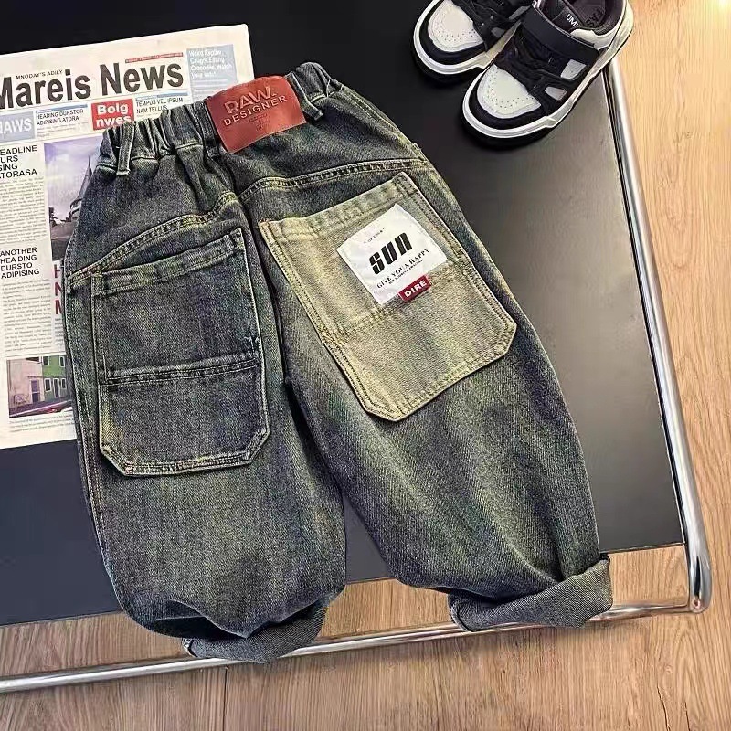 Autumn spring jeans for boys