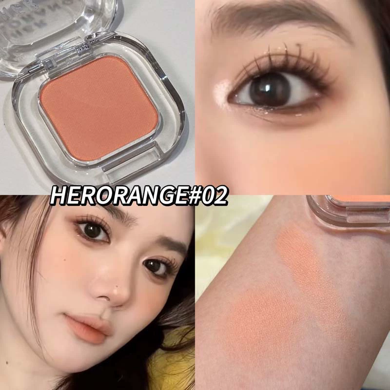 Тени для век (HERORANGE) многоразовая одна палетка, матовые и мерцающие варианты, сетка 2 г, компакт 4.2×4.2×1.1 см