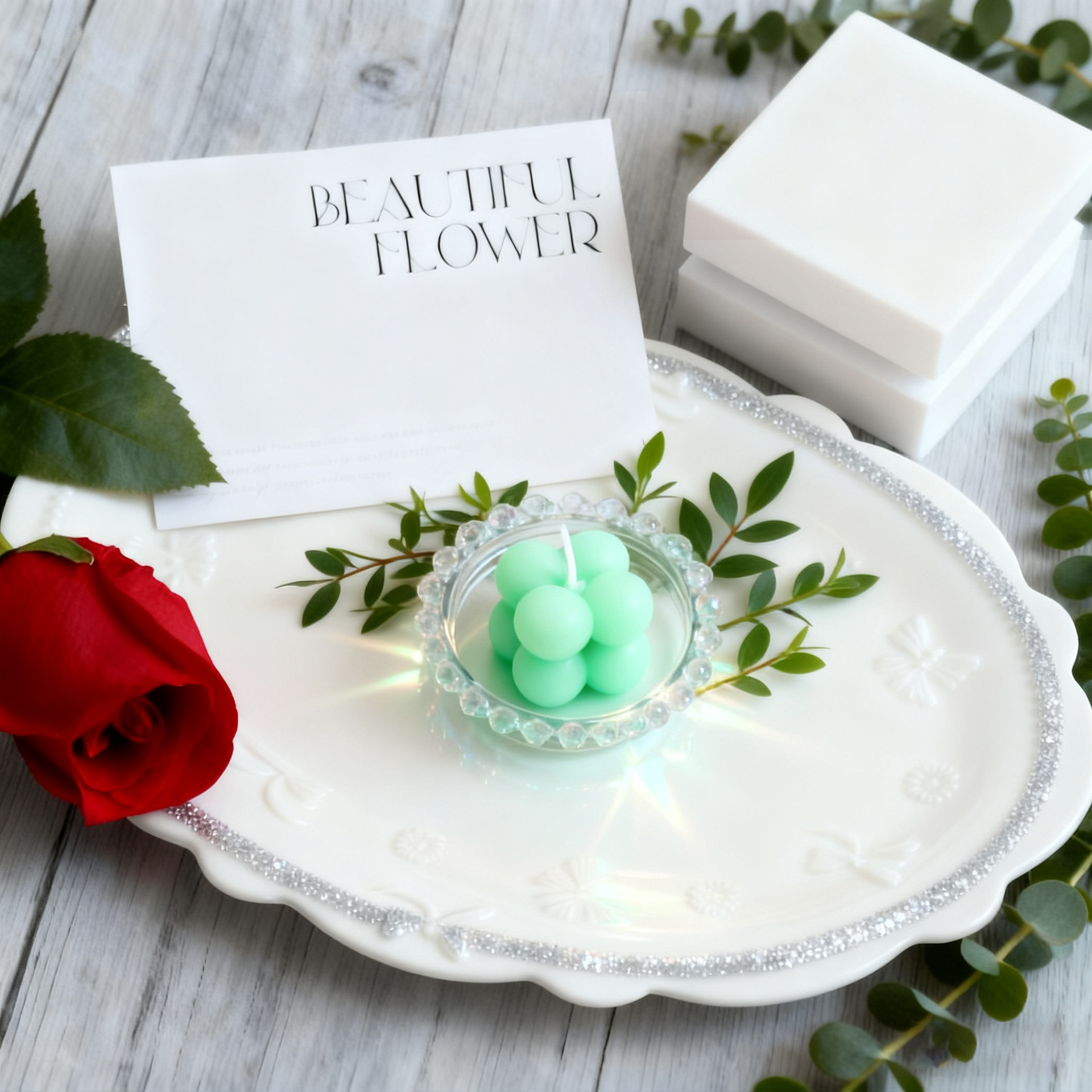 Duftlys i terningform dekorativt til hjemmet og gaveidé_voghion.com