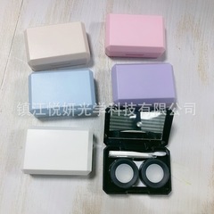 工廠糖果彩色美瞳盒子隱形近視眼鏡盒伴侶盒護理盒031馬卡龍