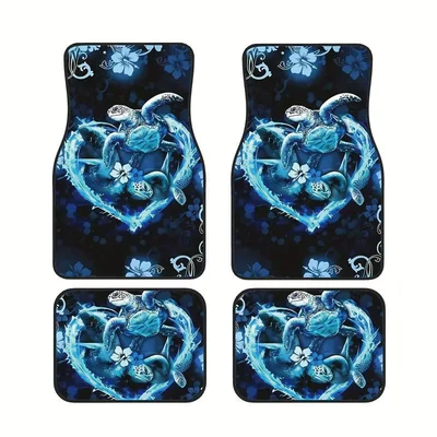 Set of Non-Slip Mats, Retro Nordic – Avtomobil döşəmə paspasları - sku10-color-temu-hot-selling-floor-mats-13-3344cm-two-piece-pack