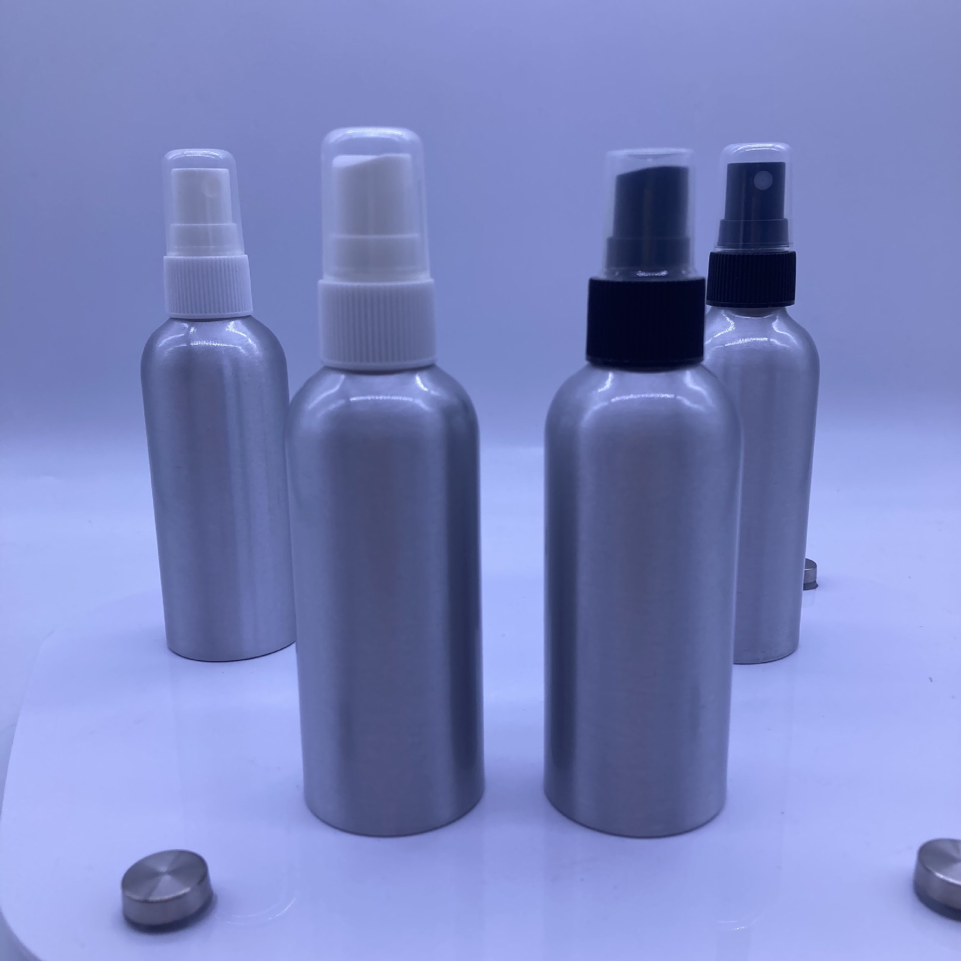 现货200ML毫升铝瓶 侧喷雾瓶分装瓶消毒液小样装 香水喷雾