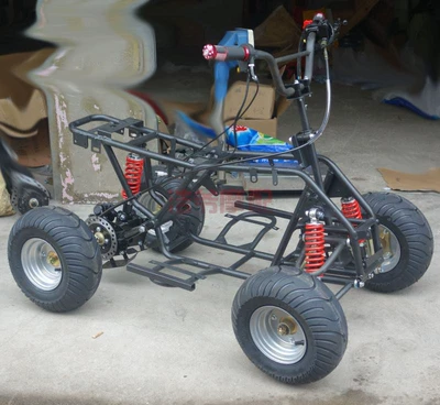 Modified Four-Wheel Atv Motorcycle Parts Frame, Body, Complete Frame Set with 6-Inch Road Tire Brakes