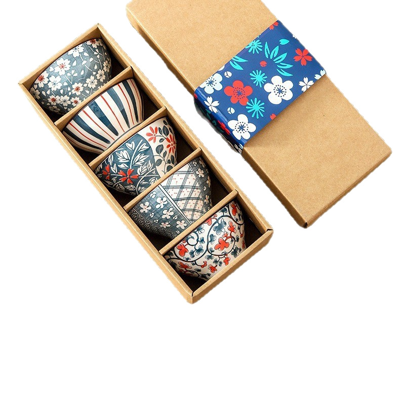 Caja de cartón kraft japonesa, caja de regalo de platos de cerámica, cubiertos de alto valor de cara, regalo de regalo de apertura, regalos de promoción image 5