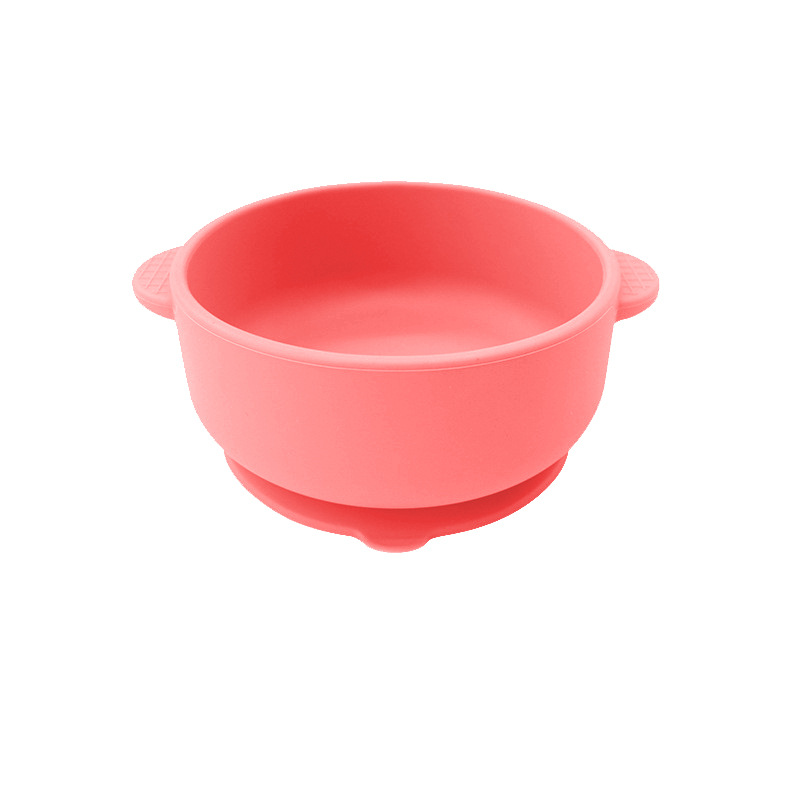 Tazón para orejas de silicona de grado alimenticio para bebés Tazón para orejas de cinturón antideslizante de color sólido para niños Tazón para orejas con ventosa