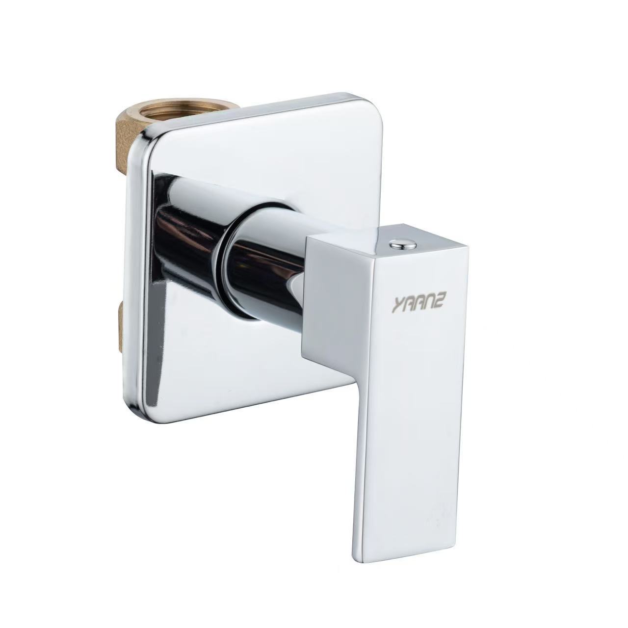 Transfronterizos exclusivos para válvulas de cobre ocultas 4 puntos de interruptor de montaje oculto válvula de válvula 6 puntos de válvula de compuerta roscada de una pulgada a través de accesorios de ángulo recto