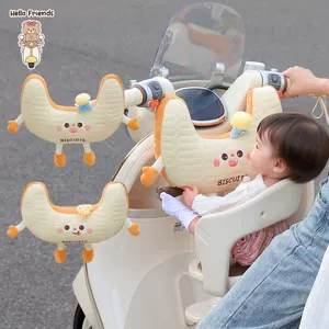 Children's seat anti-collision pad, electric vehicle baby anti-collision protection, electric scooter infant head cushion, anti-front headrest device
