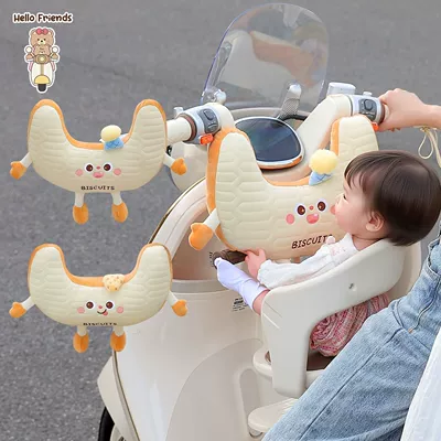 Children's seat anti-collision pad, electric vehicle baby anti-collision protection, electric scooter infant head cushion, anti-front headrest device