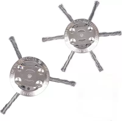 6 inch small lithium battery new steel wire grass head 150x5.5mm6 knife garden weeding wire brush replacement cutter head (Otbiçən başlıqları) - 150-3-knives-6-knives-each