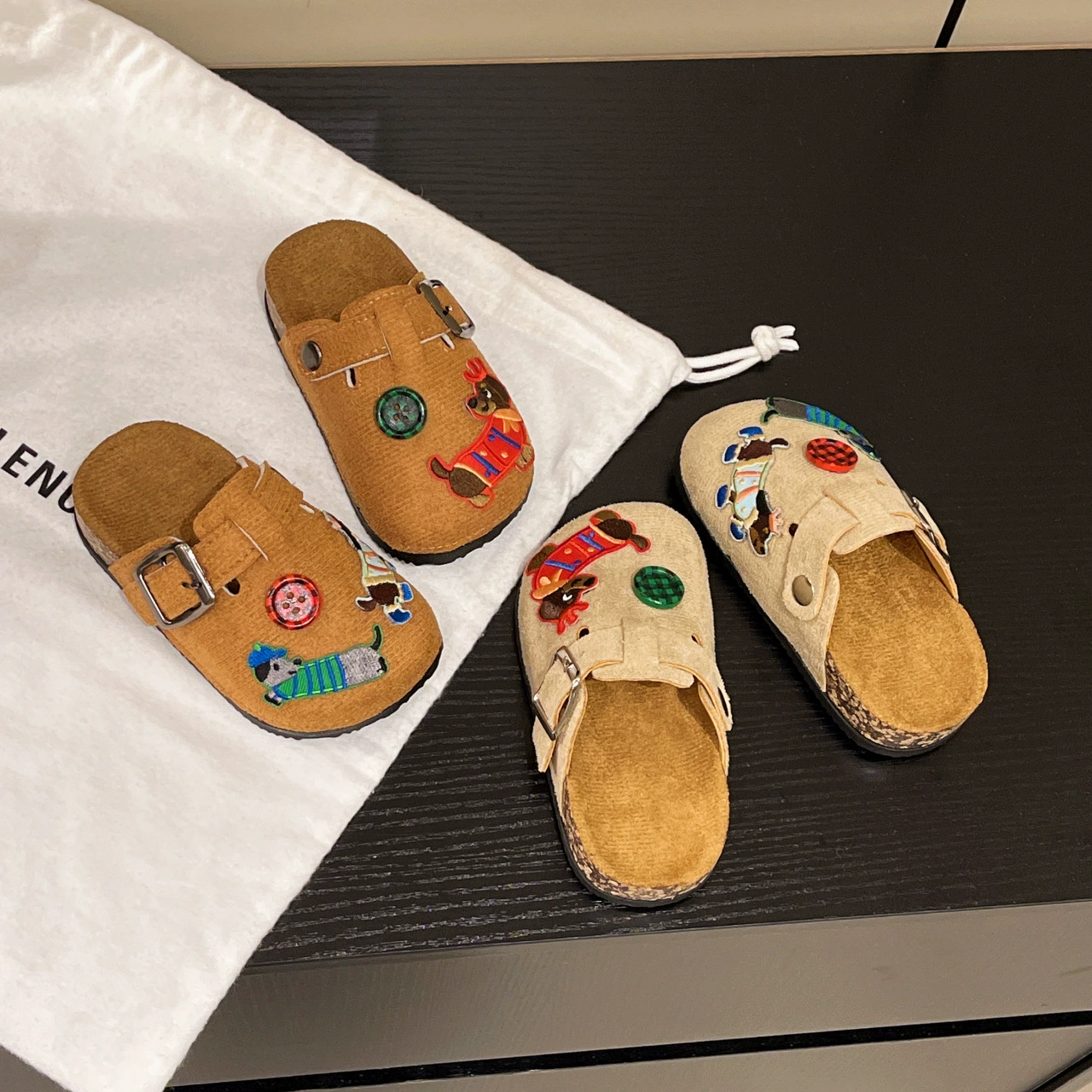 Обувь Birken на мягкой подошве женские детские мультяшные тапочки 2025 новый летний педаль