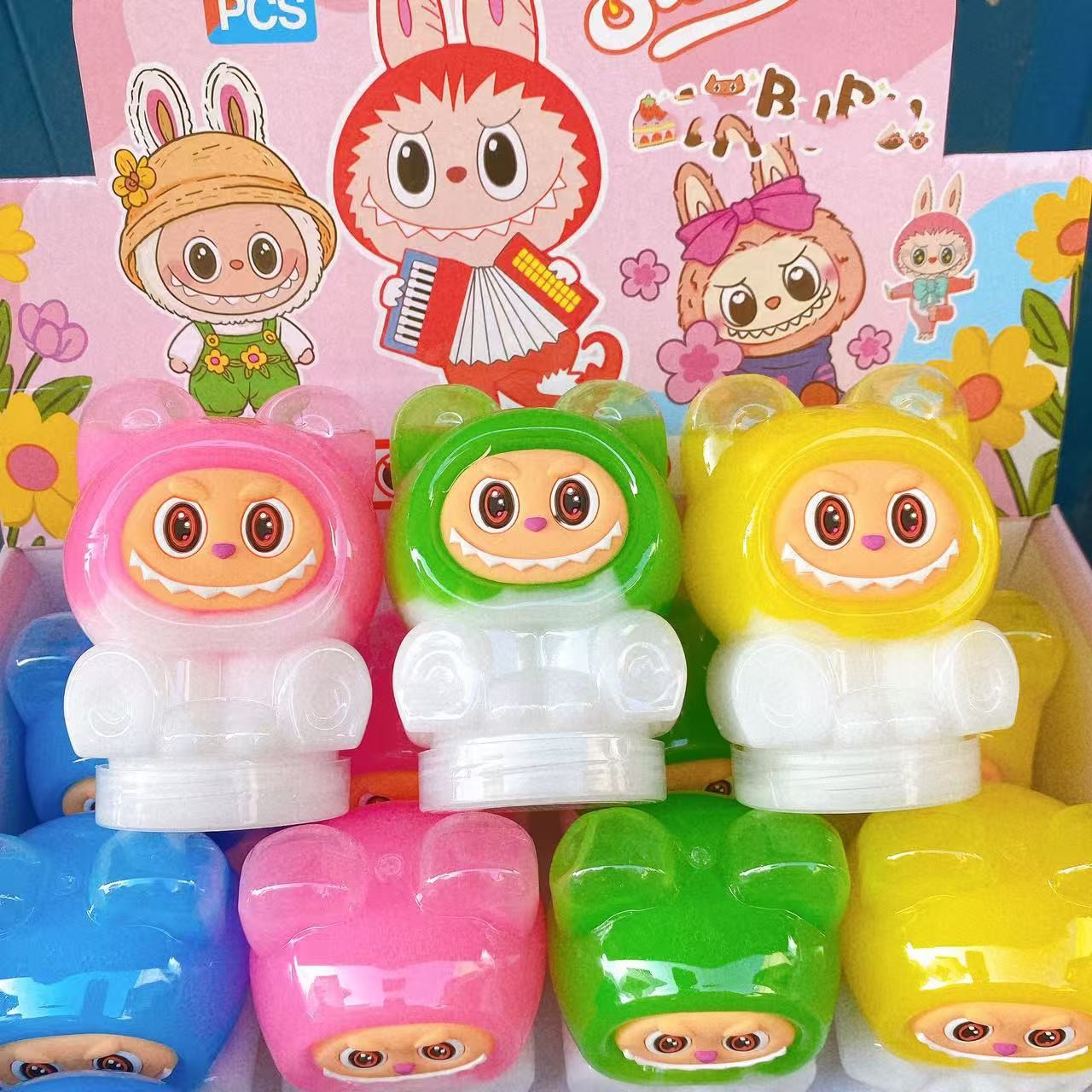 Nuevos dibujos animados espumantes pegamento abrazar leche lindo barro de color slime descomprimido DIY juguetes al por mayor